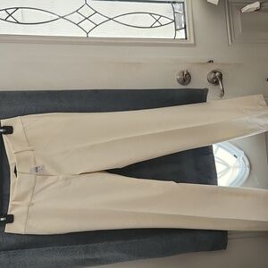 Ann Taylor Cream Flare Pants